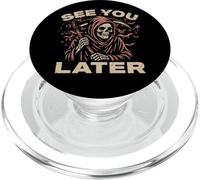 See You Later Grim Reaper El Ángel De La Muerte Coleccionista De Almas PopSockets PopGrip para MagSafe