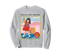 See You Later Sarcastic Retro Vintage Funny Adult Humor Sudadera