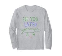 See You Later Teacher Summer Alligator Last Day of School Manga Larga