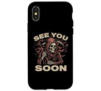 See You Soon Grim Reaper El Ángel De La Muerte Coleccionista De Almas Carcasa para iPhone X/XS