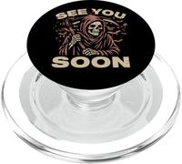 See You Soon Grim Reaper El Ángel De La Muerte Coleccionista De Almas PopSockets PopGrip para MagSafe