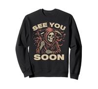 See You Soon Grim Reaper El Ángel De La Muerte Coleccionista De Almas Sudadera