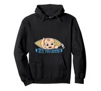 See You Soon Tummy Bump Gender Reveal Baby Anuncio Sudadera con Capucha