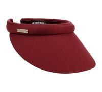 Seeberger Azalee - Visera para mujer, de algodón, protección solar, visera de playa, burdeos, 6 3/4 / 7 1/2