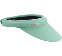 Seeberger Visor Azalee de algodón, visor solar, protección solar, antideslumbrante, visor de playa, con visera, verde menta, Talla única