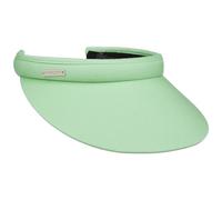 Seeberger Visor Azalee de algodón, visor solar, protección solar, antideslumbrante, visor de playa, con visera, verde menta, Talla única