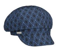 Seeberger Gorra de Lluvia Twotone Newsboy Gorro con Visera (Talla única - Azul Oscuro)