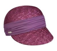 Seeberger Gorra de Paja Grace Mujer - Verano con Visera Primavera/Verano - Talla única Morado