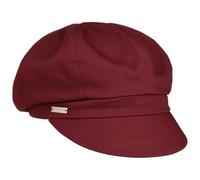 Seeberger Gorra Newsboy Azalee Mujer - de algodón Verano con Visera, Forro Primavera/Verano - Talla única Burdeos