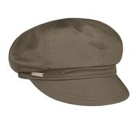 Seeberger Gorra Newsboy Azalee Mujer - de algodón Verano con Visera, Forro Primavera/Verano - Talla única Caqui