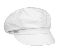 Seeberger Gorra Newsboy Azalee Mujer - de algodón Verano con Visera, Forro Primavera/Verano - Talla única Blanco