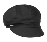 Seeberger Gorra Newsboy Azalee Mujer - de algodón Verano con Visera, Forro Primavera/Verano - Talla única Negro