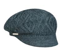 Seeberger Gorra Newsboy de Punto Annelie Gorro Mujer (Talla única - Azul petróleo)
