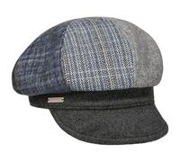 Seeberger Gorra Newsboy Lanvesta Patchwork Gorro con Visera (Talla única - Antracita)