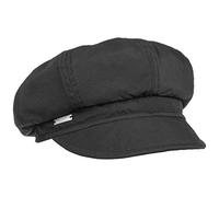 Seeberger Gorra Newsboy Rainy Day Mujer - Baker Boy de Invierno Verano con Visera, Forro Otoño Primavera Verano/Invierno - Talla única Negro