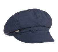 Seeberger Gorra Newsboy Rainy Day Mujer - Baker Boy de Invierno Verano con Visera, Forro Otoño Primavera Verano/Invierno - Talla única Azul Oscuro