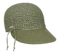 Seeberger Gorra Uni Rollable Crochet Mujer - de Sol Verano Visera para el con Primavera/Verano - Talla única Verde Oliva