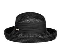 Seeberger Sombrero de Paja Dilara Mujer Verano (Talla única - Negro-Negro)
