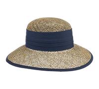 Seeberger Sombrero de Paja Talea Beach Verano Sombreros Mujer (Talla única - Azul)