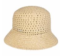 Seeberger Sombrero de Paja Uni Crochet Mujer - para el jardín Sol Playa Primavera/Verano Primavera Verano - Talla única Natural