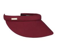 Seeberger Azalee - Visera para mujer, de algodón, protección solar, visera de playa, burdeos, 6 3/4 / 7 1/2