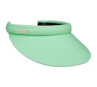 Seeberger Visor Azalee de algodón, visor solar, protección solar, antideslumbrante, visor de playa, con visera, verde menta, Talla única