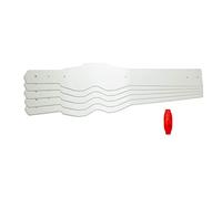 Seecle SE-41S029-HZ - Lentes de lágrima ecológicas (E.T.O.S.) compatibles para gafas/máscara 100% racecraft 2 / Accuri 2 kit 50 unidades