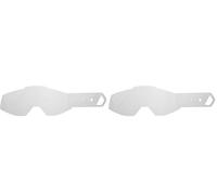 SeeCle tear off compatibili per occhiale/maschera 100% Racecraft/Strata/Accuri/Mercury/Strata Plus/Accuri Plus kit 10 pz (Paquete de 2)