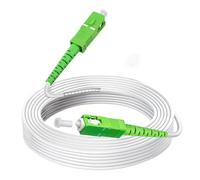 SEED Cable de fibra óptica FTTH SC/APC monomodo 9/125 - Prolongador para mover el router sin técnico - Compatible Movistar Orange Vodafone Digi - Cable fibra óptica router - 1/3/5/10 Metros (5 Metros)