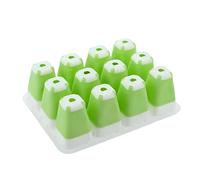 Seed Starter Tray - 12-Cell Planting Box, Compact Size with Drainage Holes, Compact Pliable Material, Easy Germination Design, For Indoor Garden Home Apartment Balcony Greenhouse