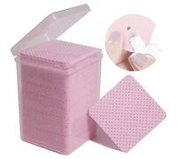 SEEDEW 200 Piezas Toallitas para Pegamento Pestañas, Paño Mágico Sin Pelusa, Paño Limpiador Suministros para Pegamento, Extensiones Pestañas, Uñas(1 Caja)(Embalaje Sencillo)-(Forma de Cuadrada, Rosa)