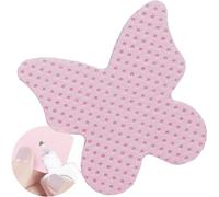 SEEDEW 200 Piezas Toallitas para Pegamento Pestañas, Paño Mágico Sin Pelusa, Paño Limpiador Suministros para Pegamento, Extensiones Pestañas, Uñas(1 Caja)(Embalaje Sencillo)-(Forma de Mariposa, Rosa)