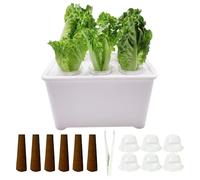 Seeding Trays - 6-Cell PP Hydroponic Propagator | Adjustable Humidity Cover | biodegradablee Germination Seedling Pots | For Flowers, Vegetables, Indoor, Balcony, Lawn, Garden, Office, Yard, Home Use