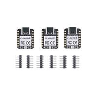 Seeed Studio XIAO RP2040 Microcontrolador con procesador ARM Cortex M0+ de doble núcleo, soporta Arduino, MicroPython y CircuitPython con interfaces ricas, 3 unidades.