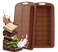Seefly Moldes de Silicona Chocolate, 2 Piezas Silicona para Mold Chocolate Dubai, con 16 Cavidades, extra Profundo molde para DIY chocolate praliné dulces