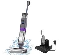 Seeiswork-aspiradora inalámbrica en seco y húmedo, fregona para limpieza de bordes, 30-35min, succión automática, lavadora de suelo, electrodoméstico inteligente autolimpiante 220W Purple