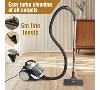 Seeiswork-aspiradora sin bolsa de alta potencia, 1200W, filtración multicyclónica, aspiradora con núcleo para suelos duros, pelo de mascota, 220V 1200W 16Kpa