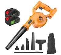 SEEISWORK soplador de hojas inalámbrico soplador de aire eléctrico de alta potencia soplado eficiente de polvo de nieve para hojas para Makita 21V yellow