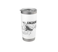 S irst His Kingdom Matthew 6:33 Gráfico inspirador Vaso térmico de acero inoxidable de doble pared