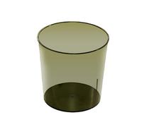 SEEK RARE Bote de basura para baño, 7.5 x 6.3 x 8.1 pulgadas, pequeño cubo de basura de plástico redondo verde de gran capacidad para baño, dormitorio, oficina, cocina, dormitorio (M)