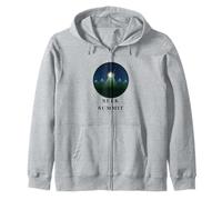 Seek Summit - Paisaje de montaña al Aire Libre Aventura por la Noche Sudadera con Capucha
