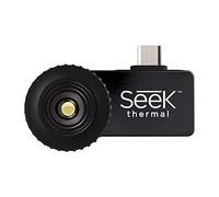 Seek Thermal Compact Cámara de imagen térmica con conector USB-C y carcasa hermética protectora para dispositivos iPhone, Negro