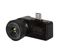 SEEK THERMAL Compact XR Cámara de imagen térmica de alta resolución de rango extendido con conector micro USB y funda protectora impermeable para dispositivos Android, Negro (UT-AAA)