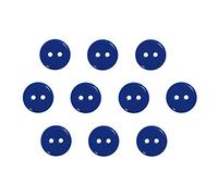 Seeking ROAM Botones de 2 agujeros, 1/2 pulgada, resina, 10 piezas (azul)