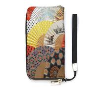 SEEKJOYS Cartera para mujer, diseño de bandera de Estados Unidos y girasol, cartera de piel elegante con correa para la muñeca, bolso largo para mujer, Sevilla, 20x10.5cm