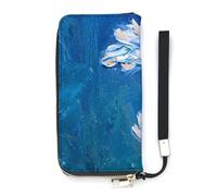 SEEKJOYS Cartera para mujer, diseño de bosque y ciervo, cartera grande para mujer, tarjetero, elegante cartera con correa para la muñeca, monedero largo para mujer, para tarjetas, monedas, Pintura al