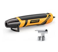 SEEKONE Mini Pistola de Aire Caliente 2 Temperaturas 260℃/450℃, 350W Pistola de Calor Portátil Calentamiento Rápido con Protección Contra Sobrecargas, Boquillas Reflexivo, para Acuarela Secar