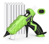 SEEKONE Pistola de Pegamento 60/100W Calentamiento Rápido y Seguro Pistolas de Pegamento Caliente con 20 Varillas de Calentamiento (110 mm), Pistola de Pegamento, Anti Flujo para Artesanía, Bricolaje