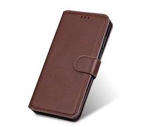 SEEKOO Cuero Funda para Realme C35 / Realme Narzo 50A Prime Billetera Estuche, Premium PU/TPU Flip Carcasa Ultrafino Cubierta Magnético, con Soporte/Tapa Tarjetas - Marrón
