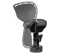SEEKR Ultimate Fan Ventilador silencioso de 12 V sin Parrilla con aspas FingerSafe Que absorben los Golpes, 2 velocidades, conexión de Enchufe Auxiliar. Fabricado en Canadá, Unisex, Negro, S